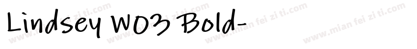 Lindsey W03 Bold字体转换